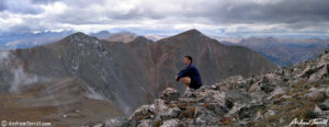 andrew terrill on james peak colorado