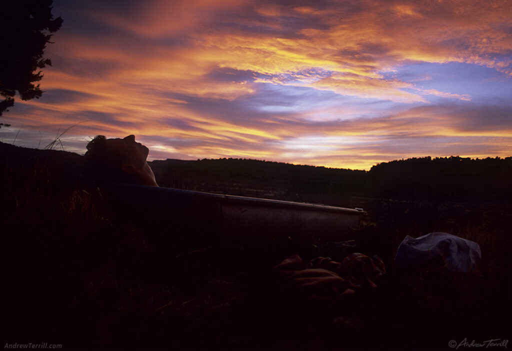 tin bath sunset - 9 may 2000
